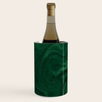 Modern Cotemporary Emerald Green Abstract Wine Chiller Gallery Image 3