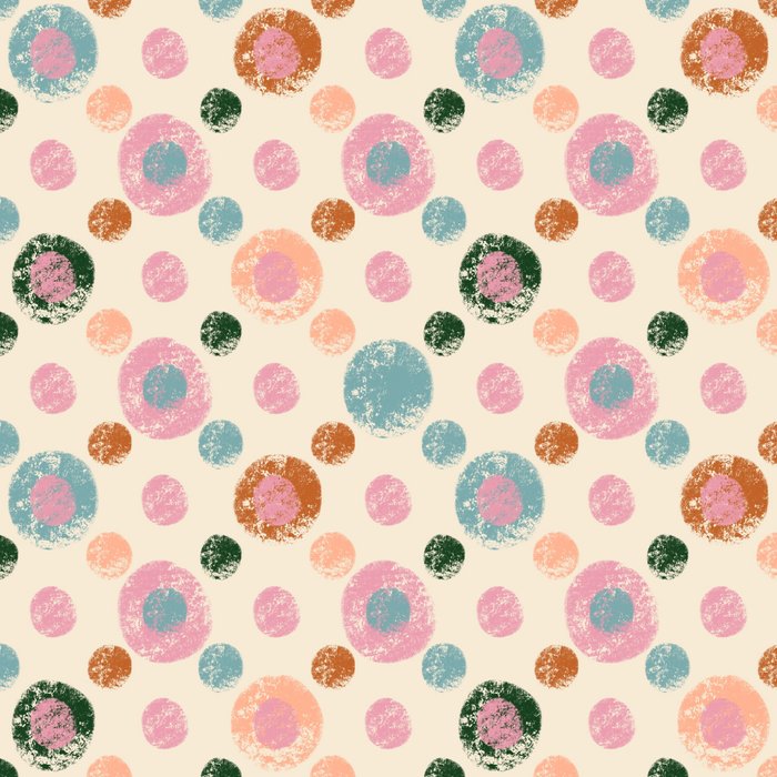 Small Pastel Color Polka Dot Pattern Coffee Mug Gallery Image 2