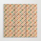 Small Pastel Color Polka Dot Pattern Wood Wall Art Gallery Image 1
