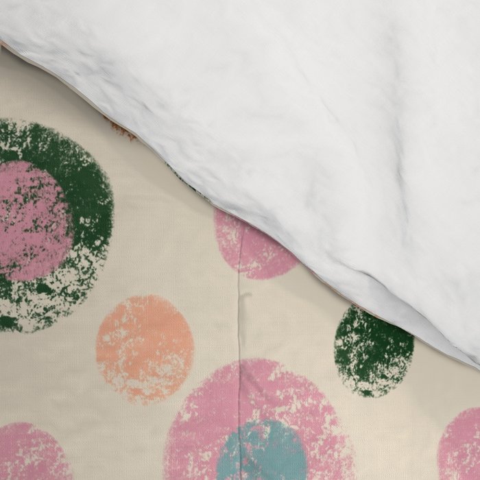 Small Pastel Color Polka Dot Pattern Comforter Gallery Image 4