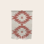 Southwestern Minimalism - Red Neutral Beige Wall Hanging Gallery Image 1