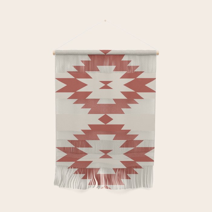 Southwestern Minimalism - Red Neutral Beige Wall Hanging Gallery Image 1