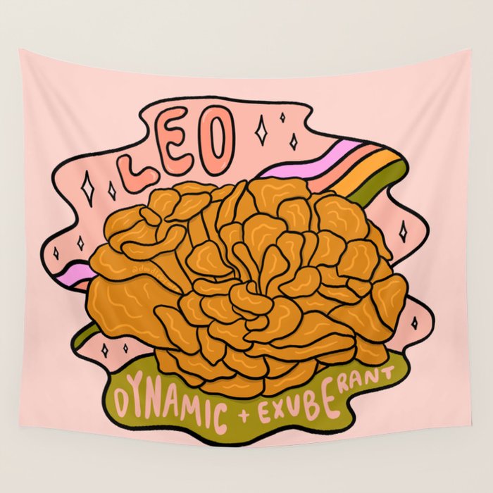 Leo Mushroom Wall Tapestry Gallery Image 4