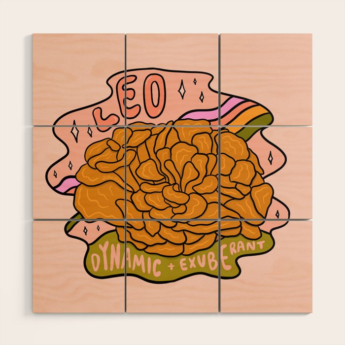Leo Mushroom Wood Wall Art Gallery Image 1
