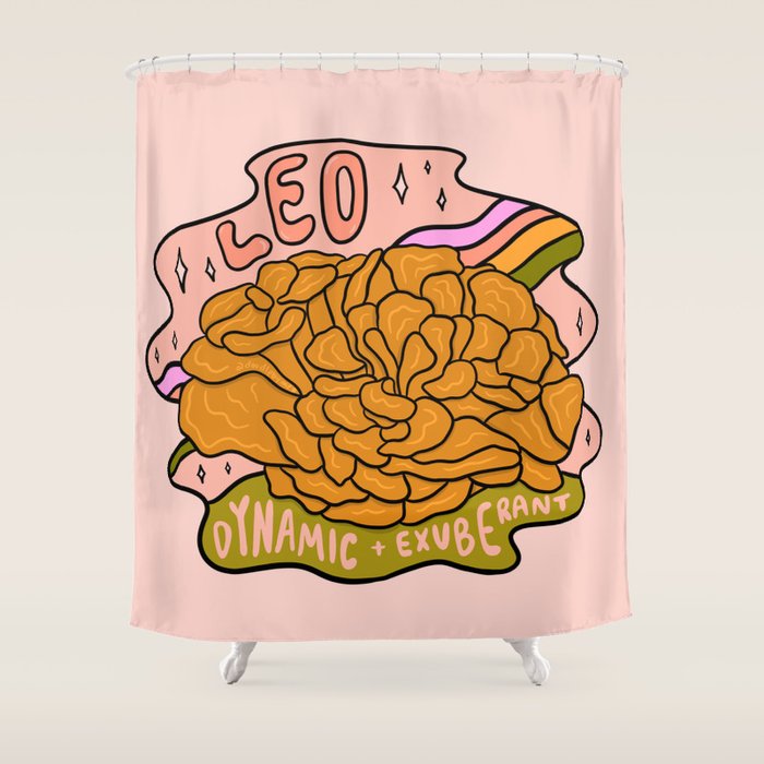 Leo Mushroom Shower Curtain Gallery Image 1