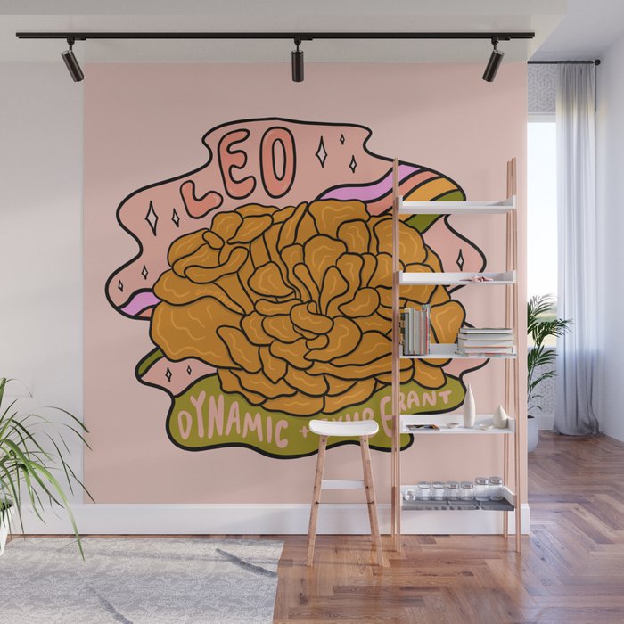 Leo Mushroom Wall Mural Gallery Image 1