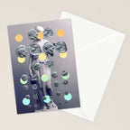 Statue With A Dot Gradient 1 Stationery Card Gallery Image 2