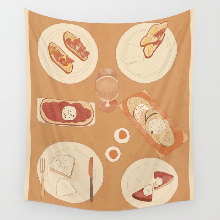 Breakfast Wall Tapestry Gallery Image 4
