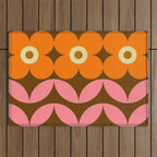 Retro Flower 10A Outdoor Rug Gallery Image 1