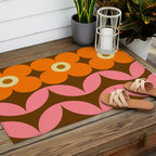 Retro Flower 10A Outdoor Rug Gallery Image 2