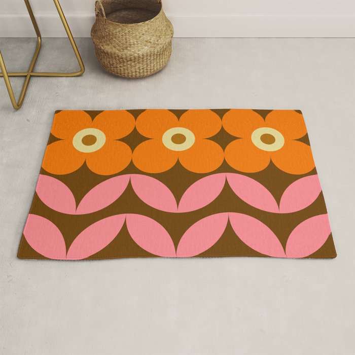 Retro Flower 10A Rug Gallery Image 1
