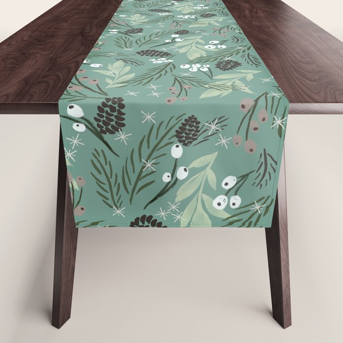 Christmas Foliage  - Pine Table Runner Gallery Image 1