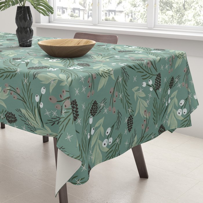 Christmas Foliage  - Pine Tablecloth Gallery Image 3