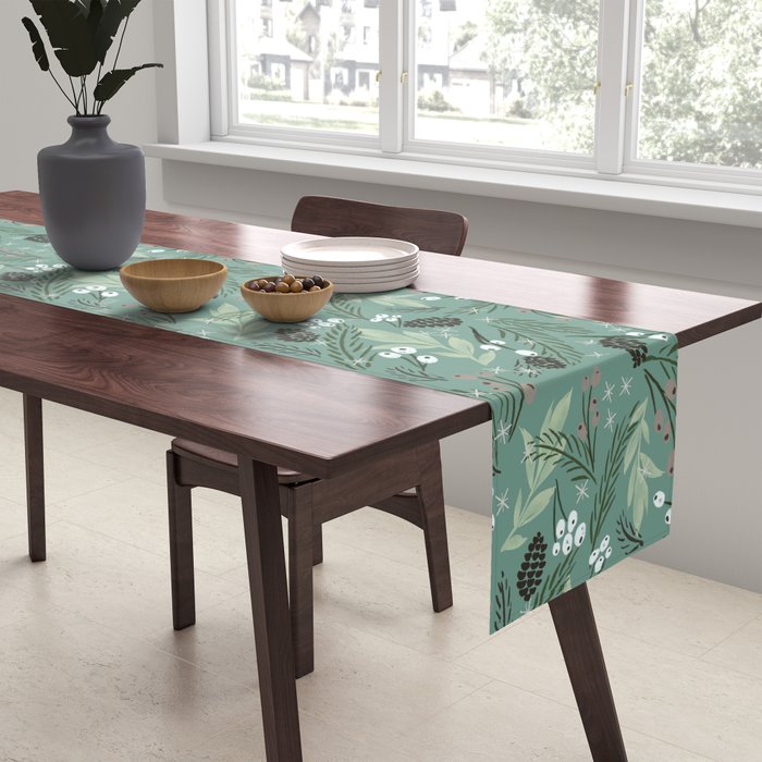 Christmas Foliage  - Pine Table Runner Gallery Image 2