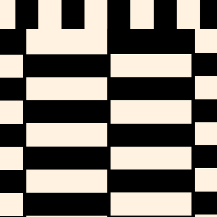 Long Blocks Vertical Horizontal Geometric Minimalist Pattern in Black ...