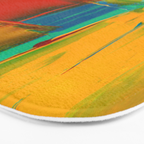 Mid Century Abstract Art Bath Mat Gallery Image 3