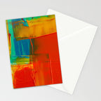 Mid Century Abstract Art Stationery Card Gallery Image 2