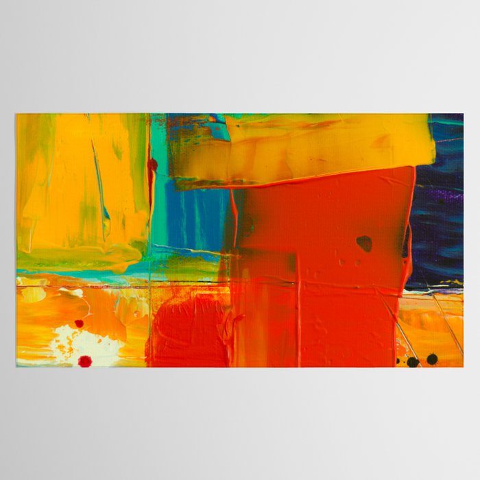 Mid Century Abstract Art Tablecloth Gallery Image 2