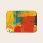 Mid Century Abstract Art Bath Mat Gallery Image 1