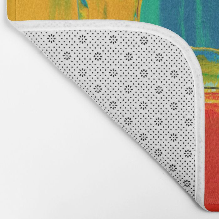 Mid Century Abstract Art Bath Mat Gallery Image 2