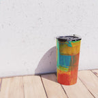 Mid Century Abstract Art Travel Mug Gallery Image 4