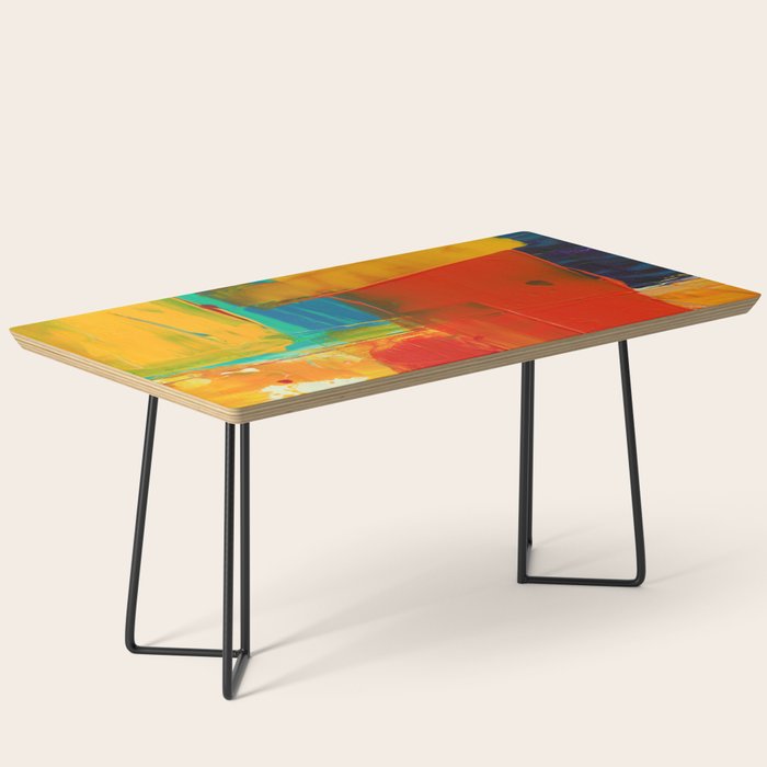 Mid Century Abstract Art Coffee Table Gallery Image 1