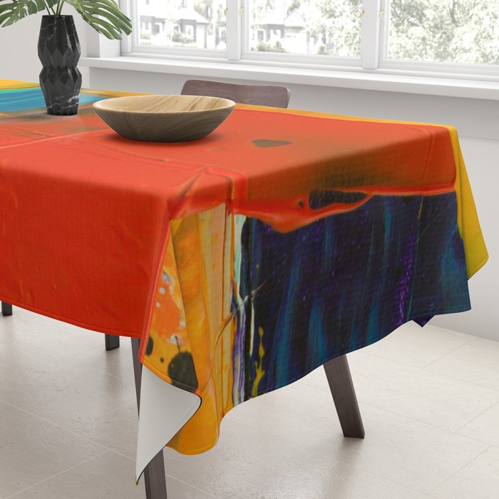 Mid Century Abstract Art Tablecloth Gallery Image 3