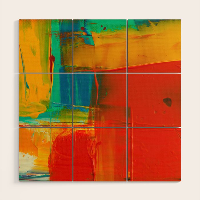 Mid Century Abstract Art Wood Wall Art Gallery Image 1