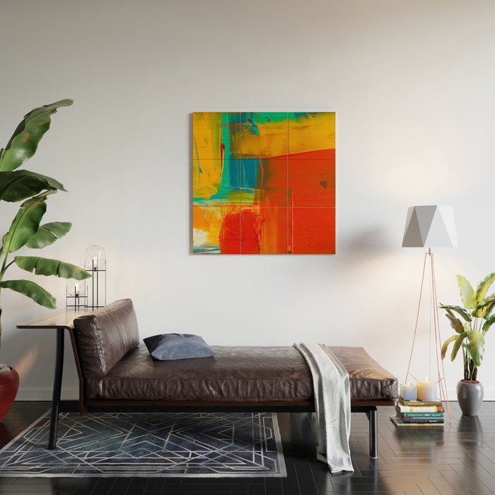 Mid Century Abstract Art Wood Wall Art Gallery Image 2
