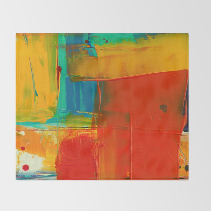 Mid Century Abstract Art Throw Blanket Gallery Image 2