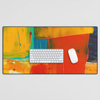 Mid Century Abstract Art Desk Mat Gallery Image 1