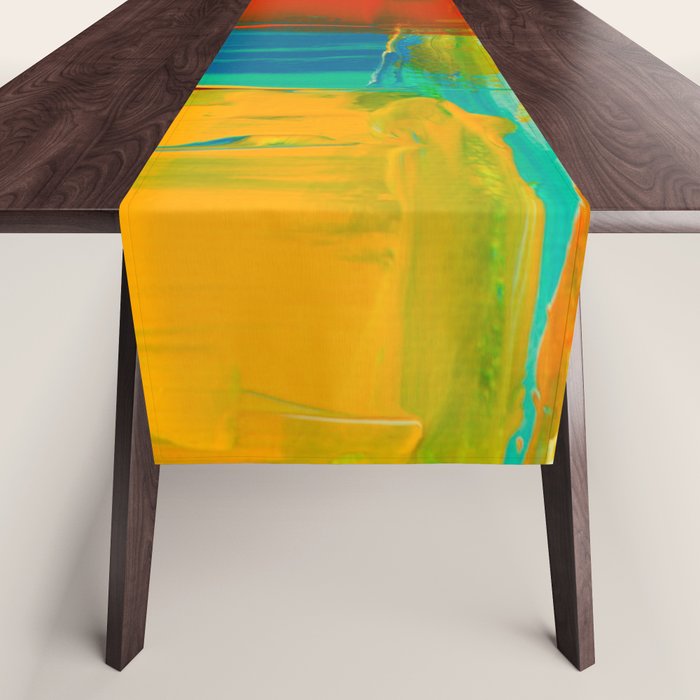 Mid Century Abstract Art Table Runner Gallery Image 1