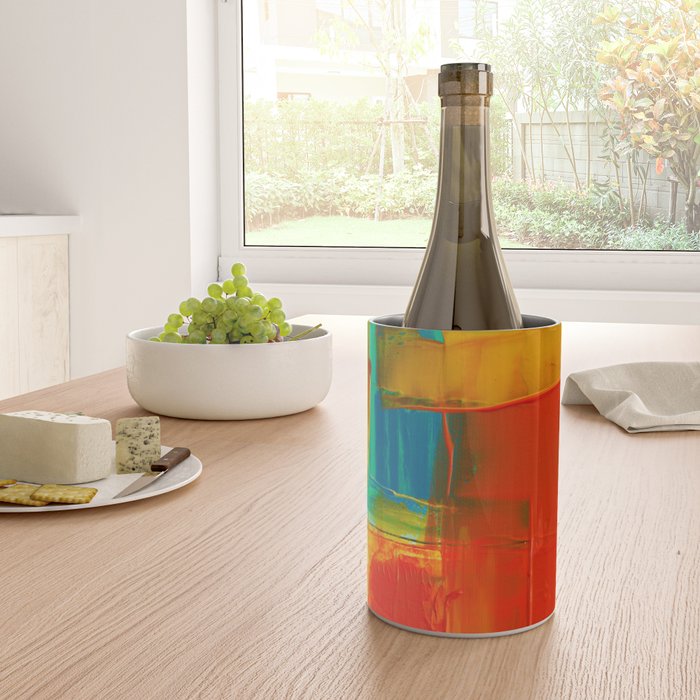 Mid Century Abstract Art Wine Chiller Gallery Image 4