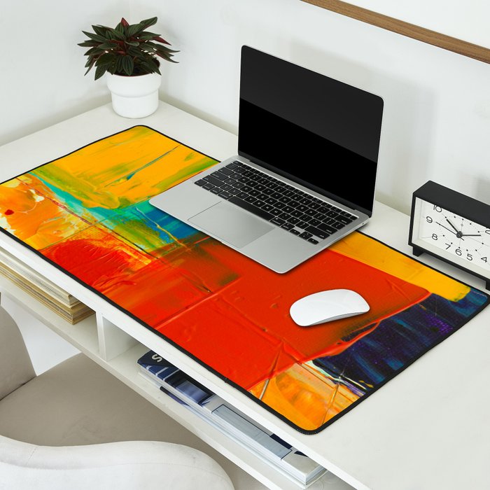 Mid Century Abstract Art Desk Mat Gallery Image 2