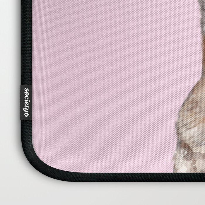 Pug with Pink Bubble Gum Laptop Sleeve Gallery Image 3