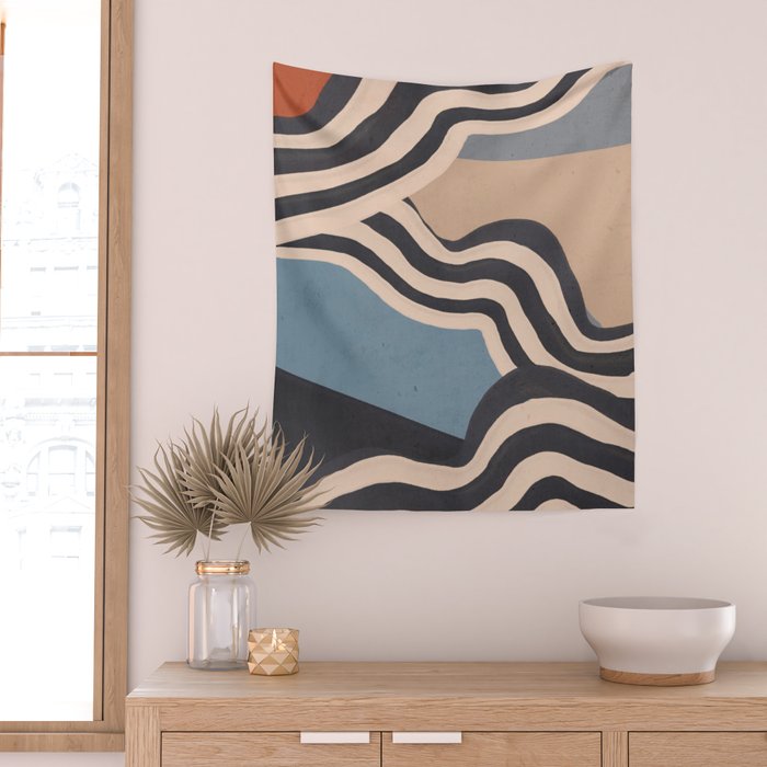 Modern Abstract Art 56 Wall Tapestry Gallery Image 2