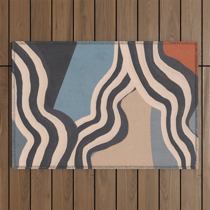 Modern Abstract Art 56 Outdoor Rug Gallery Image 1