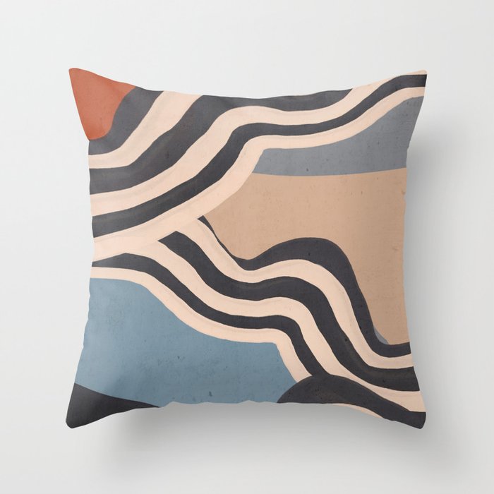 Modern Abstract Art 56 Throw Pillow Gallery Image 1