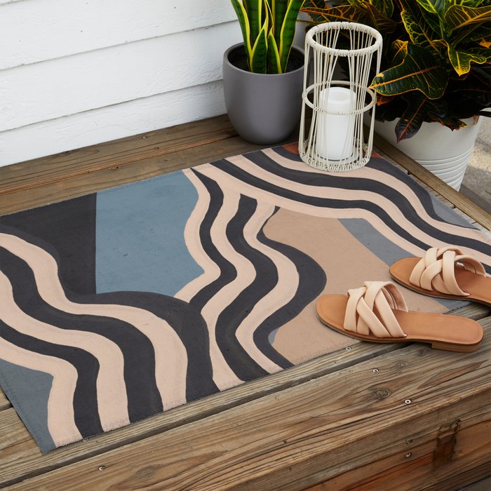 Modern Abstract Art 56 Outdoor Rug Gallery Image 2