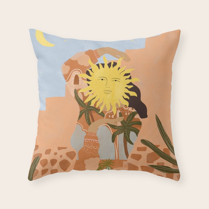 Soul full of sunshine Throw Pillow Gallery Image 6