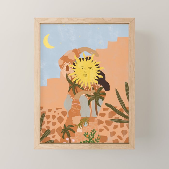 Soul full of sunshine Mini Art Print Gallery Image 1