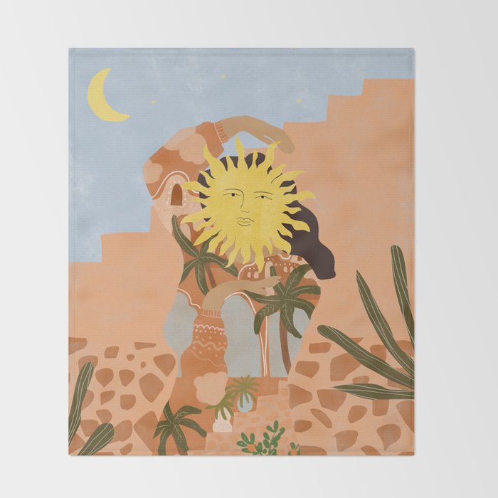 Soul full of sunshine Throw Blanket Gallery Image 2