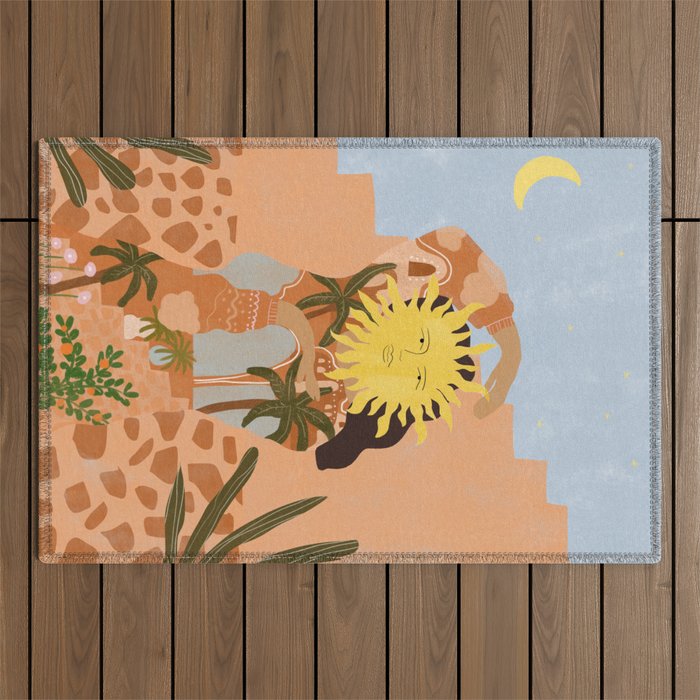 Soul full of sunshine Outdoor Rug Gallery Image 1