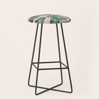 Jungle Leaves, Banana, Monstera Pink #society6 Stool Gallery Image 1