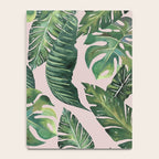 Jungle Leaves, Banana, Monstera Pink #society6 Notebook Gallery Image 4