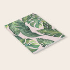 Jungle Leaves, Banana, Monstera Pink #society6 Notebook Gallery Image 2
