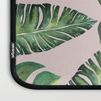 Jungle Leaves, Banana, Monstera Pink #society6 Laptop Sleeve Gallery Image 3