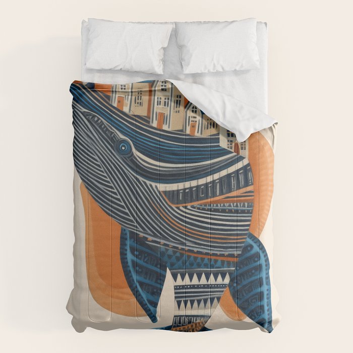 Whale Village Comforter Gallery Image 6