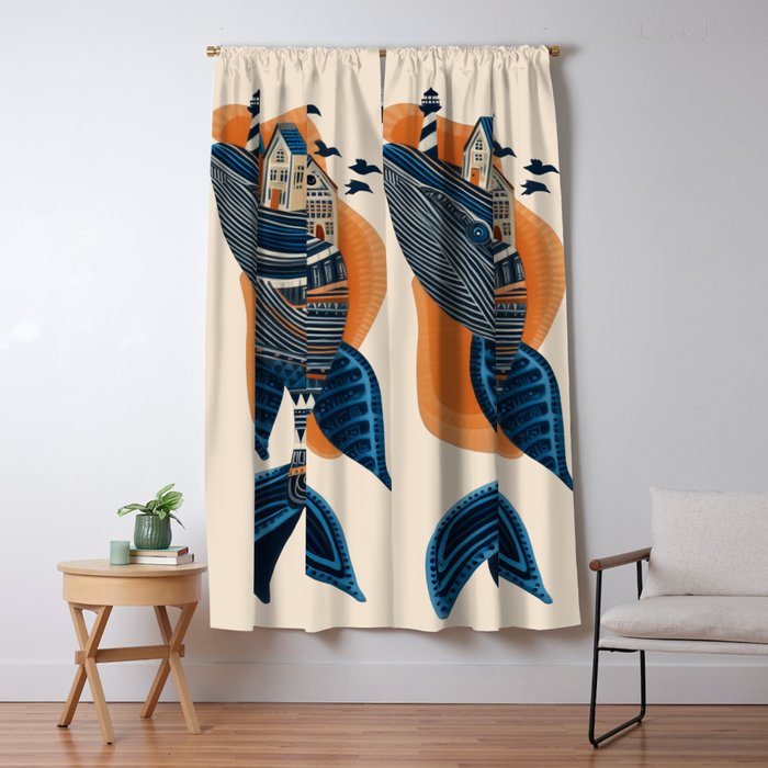 Whale Village Window Curtain Gallery Image 5