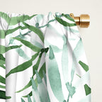 Watercolor palm leaves pattern Window Curtain Gallery Image 2